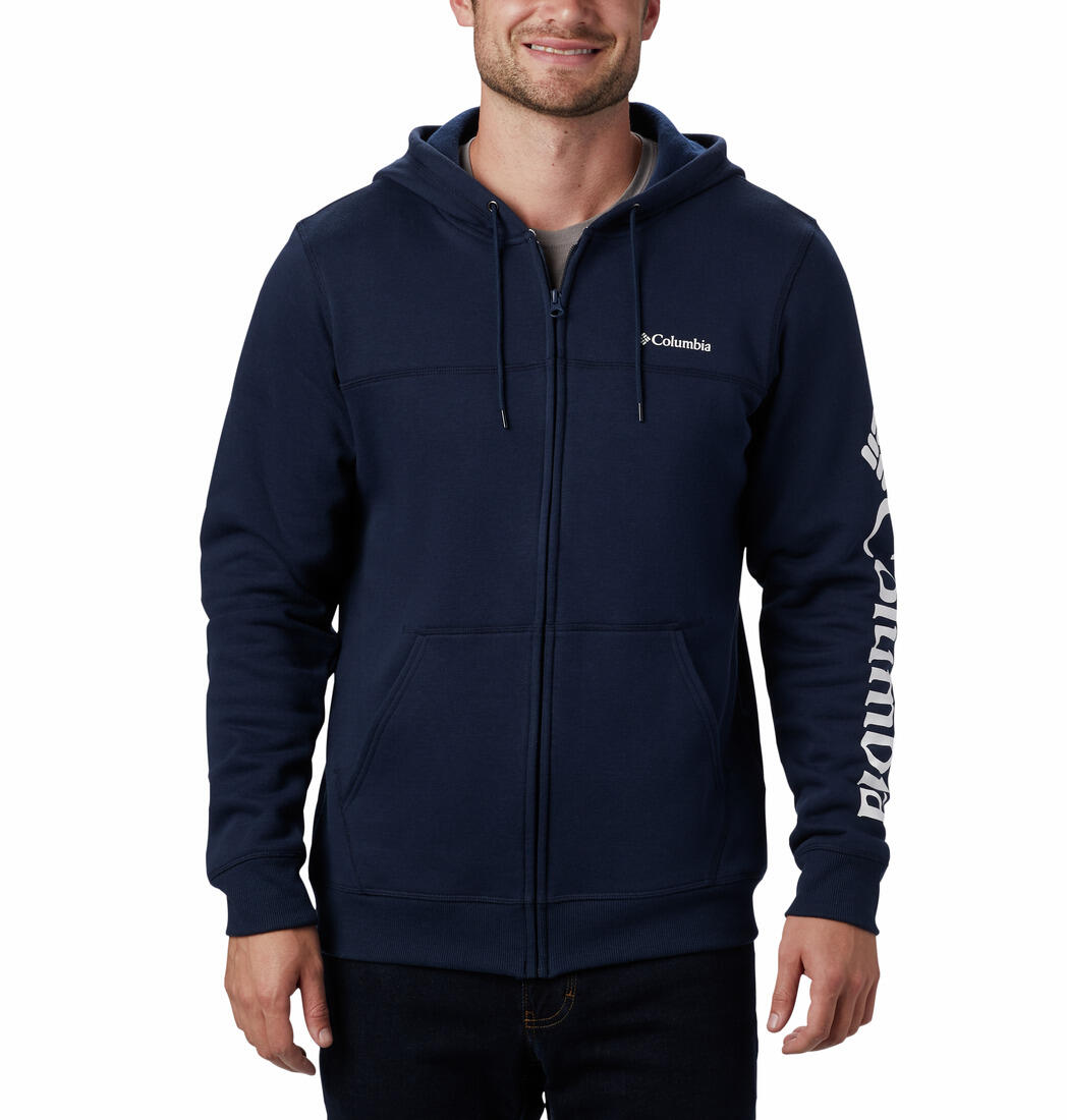 Fleece z kapturem męski Logo
