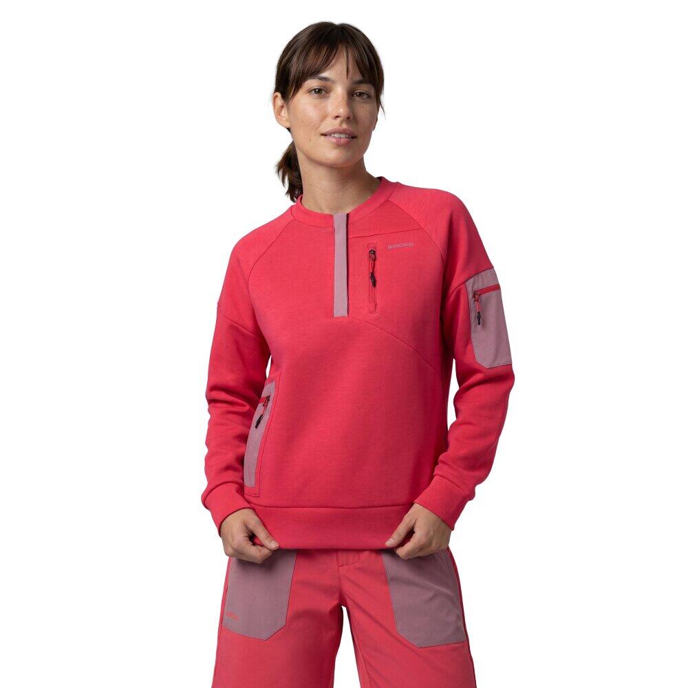 Damska techniczna bluza trekkingowa Siroko Tatras-W Red