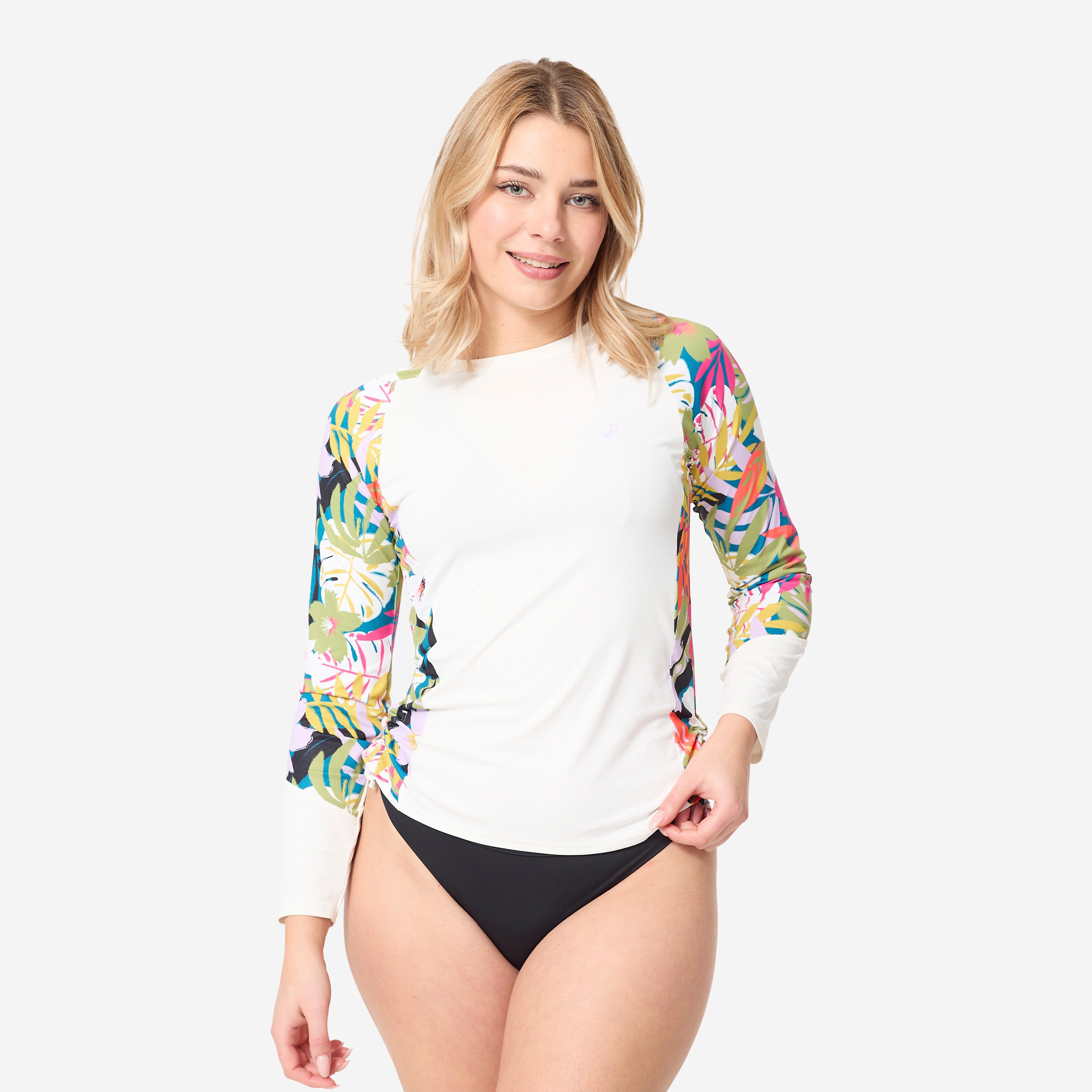 Top UV surfingowy damski Decathlon Kanika długi rękaw