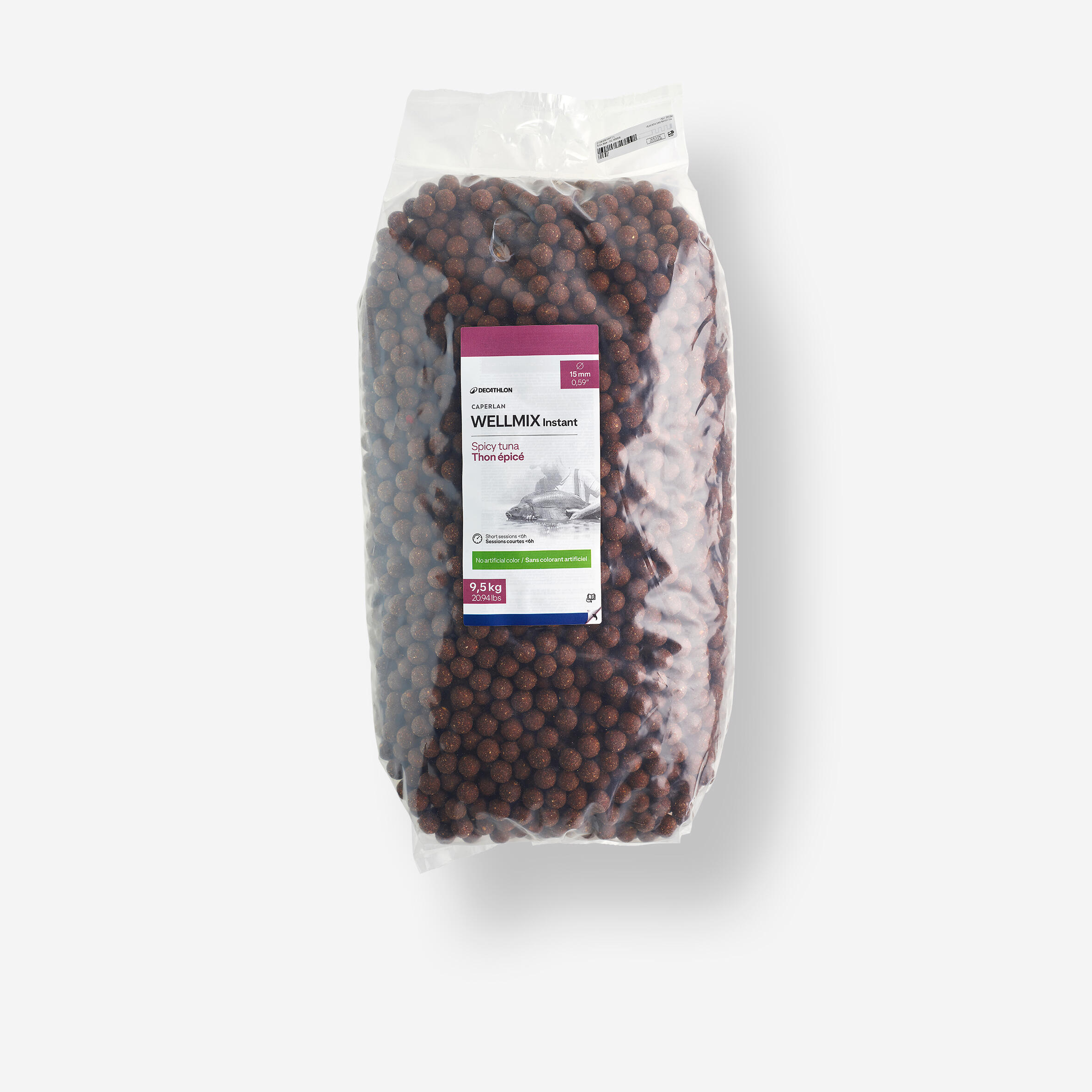 Kulki proteinowe Caperlan Wellmix Instant 15 mm 9,5 kg spicy tuna