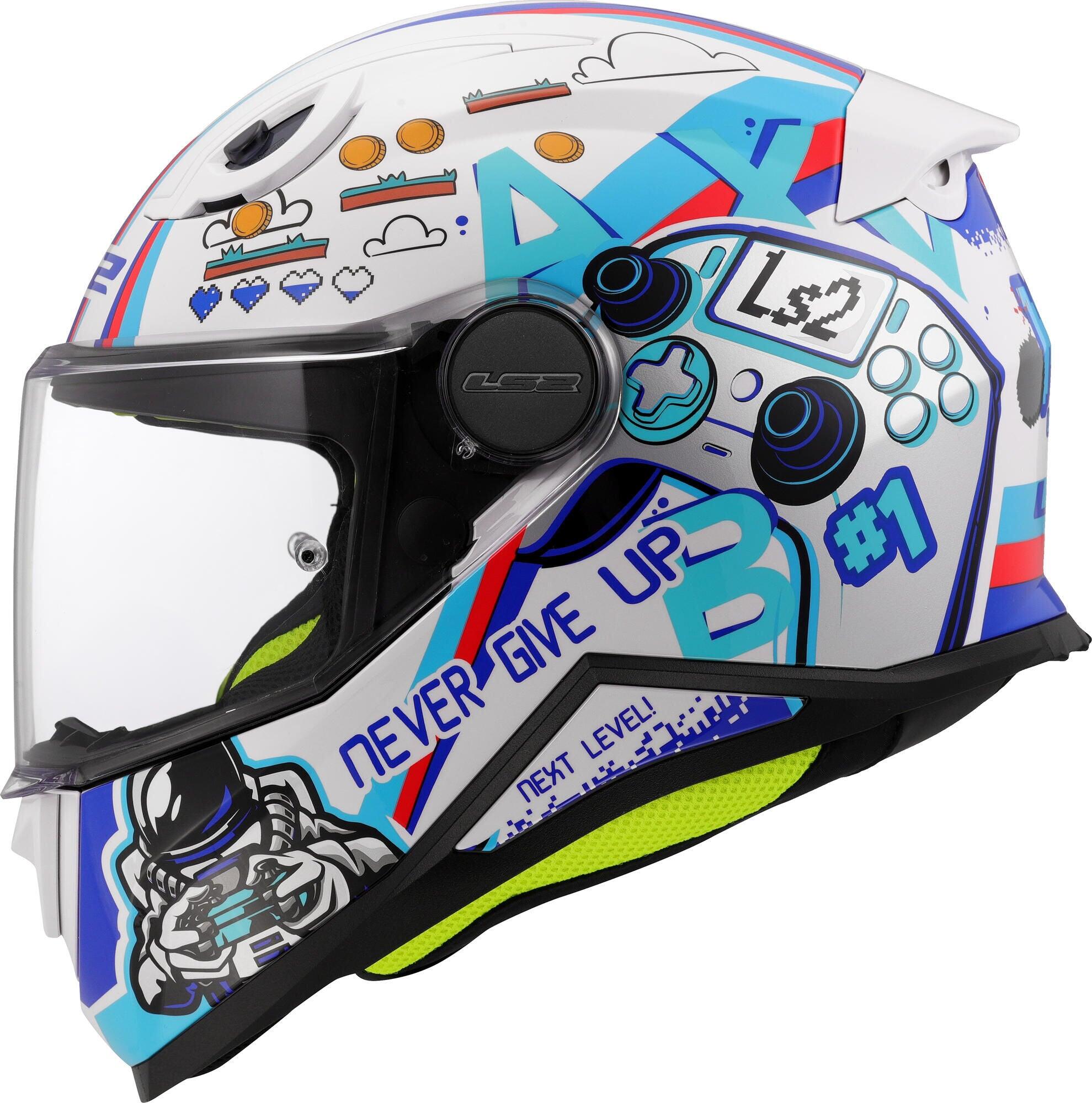 Kask integralny dziecięcy LS2 FF812 Kid Next Level biały M