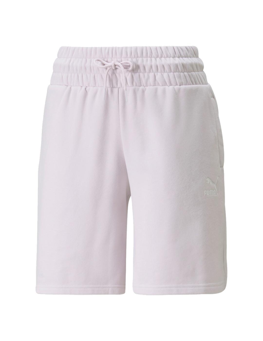 Spodnie Kobieta Puma Classics High Waist Longline 8´´ biały