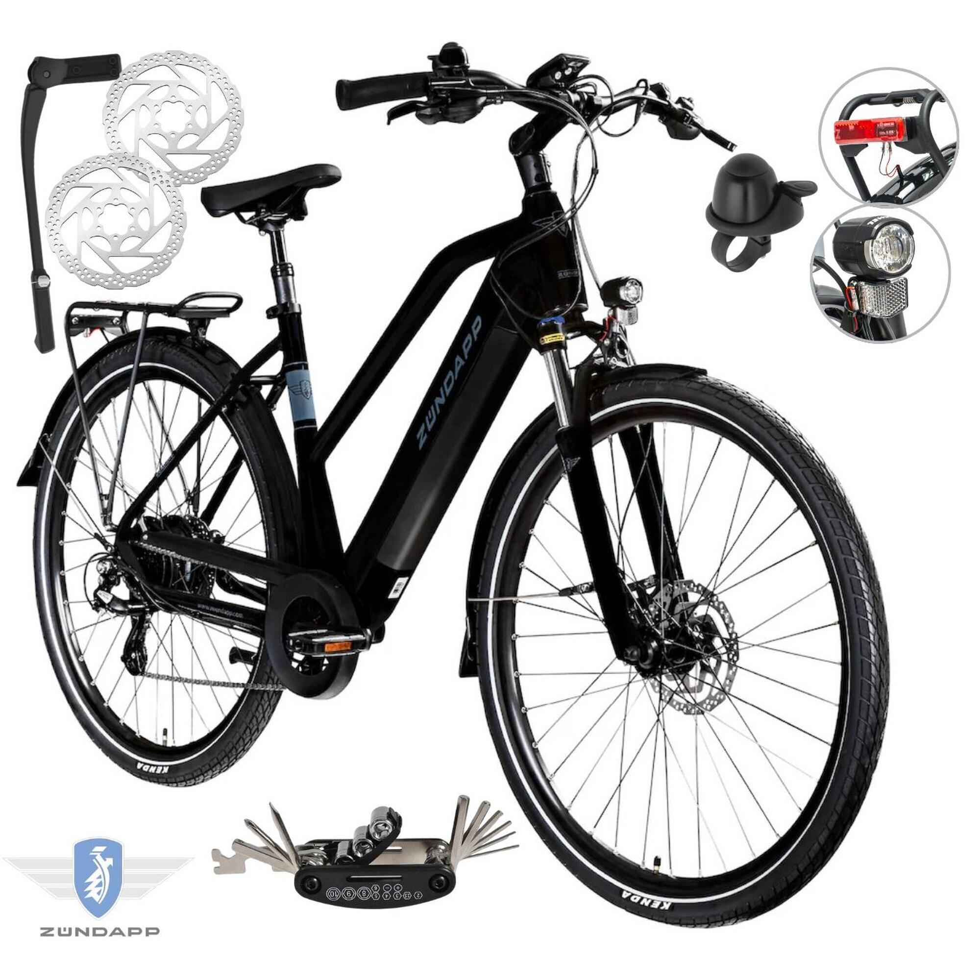 Rower Elektryczny Damski Trekkingowy 28 SHIMANO Altus 250 W Hydraulika LCD