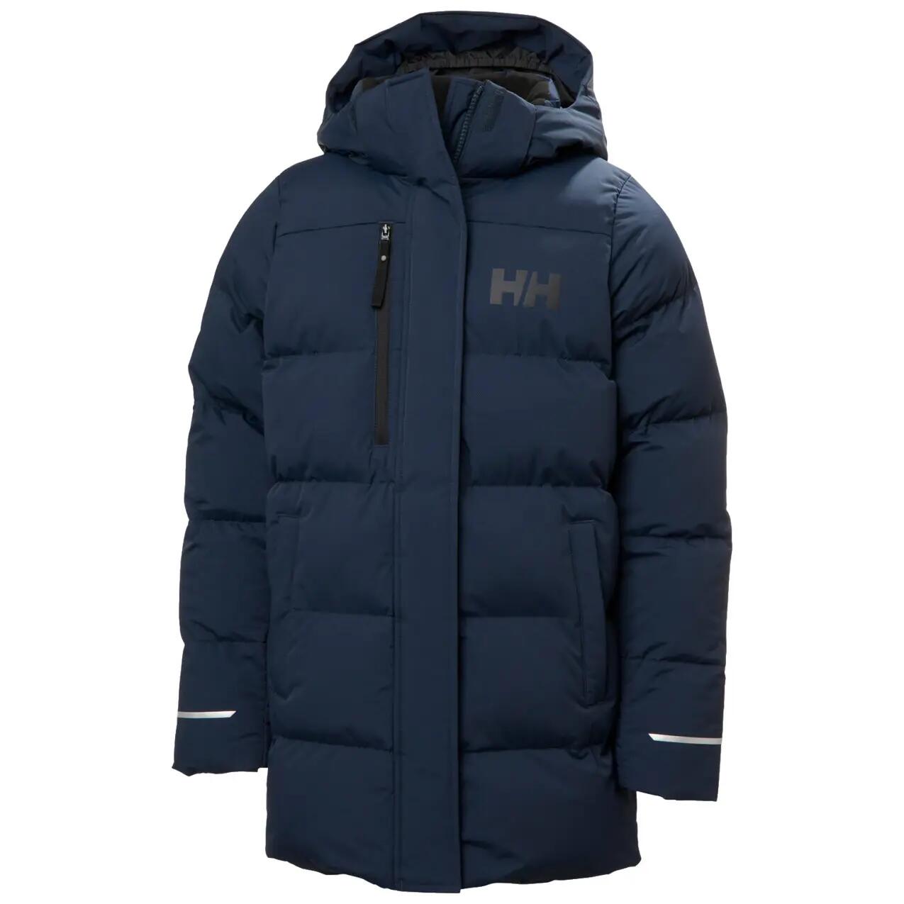 Długa kurtka puchowa z kapturem dla dziewczynki Helly Hansen Adore