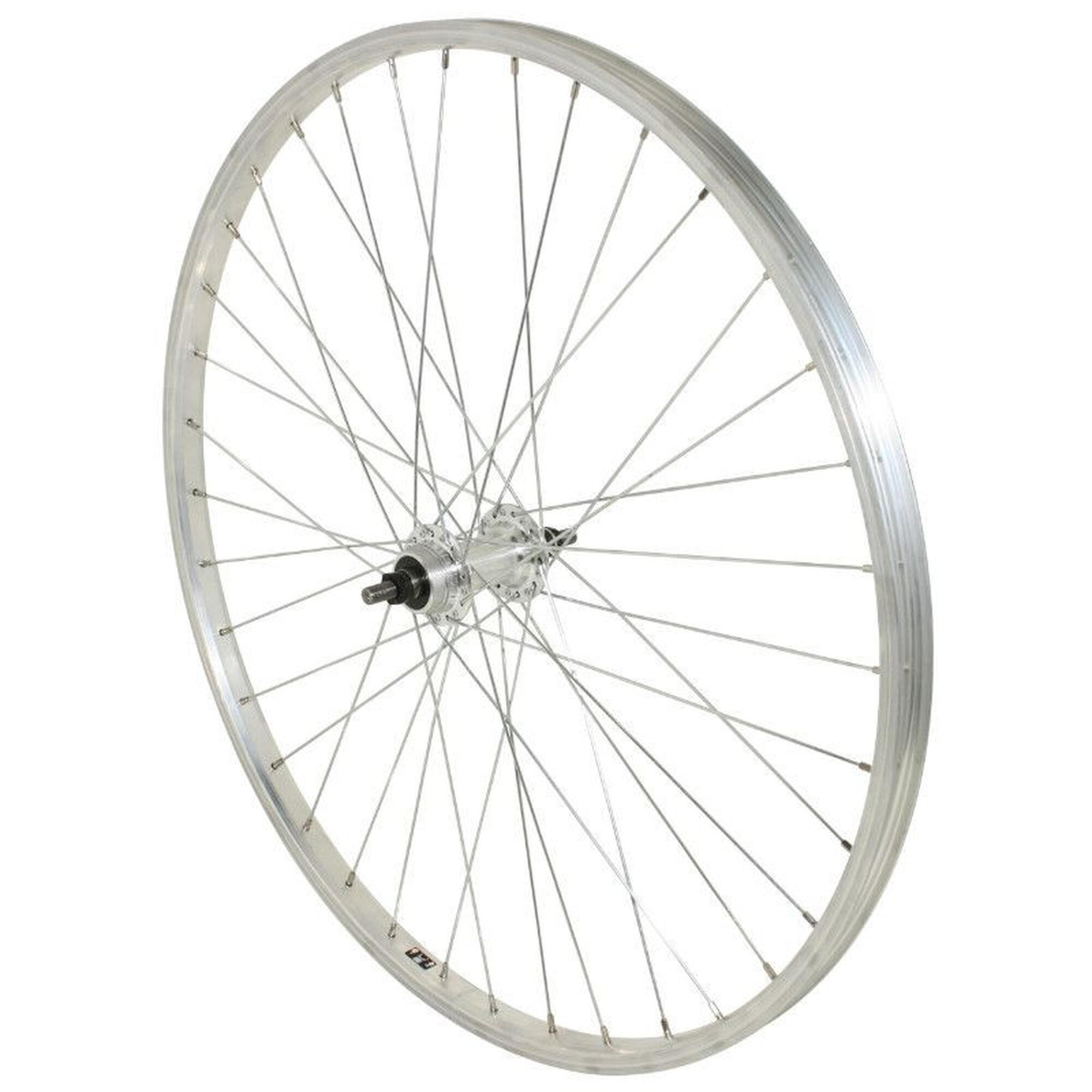 Koło tylne do roweru górskiego piasta aluminiowa pełna oś Velox 1V.