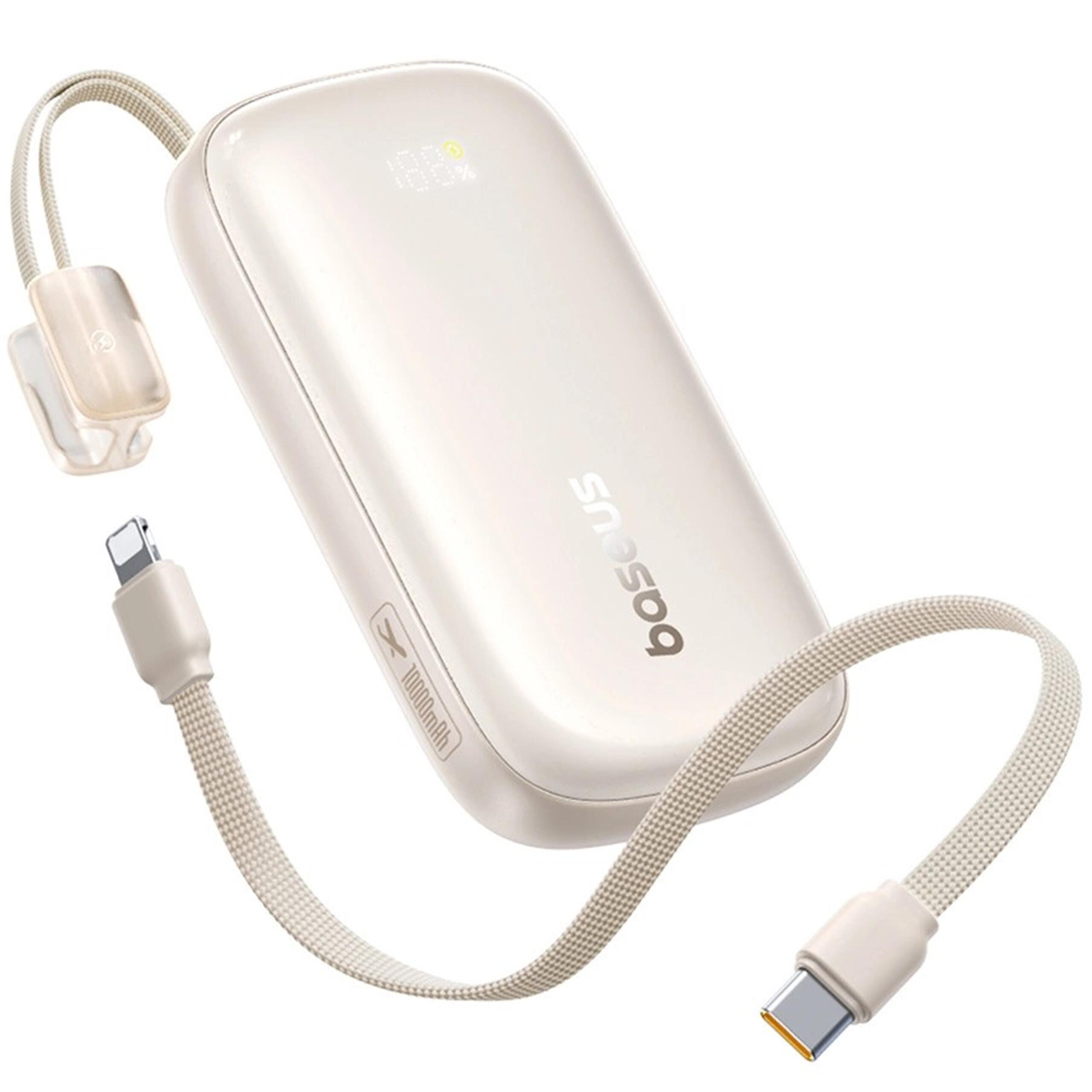 Powerbank Baseus 10000 mAh 22.5W USB-C USB-A odpinany kabel USB-C Lightning