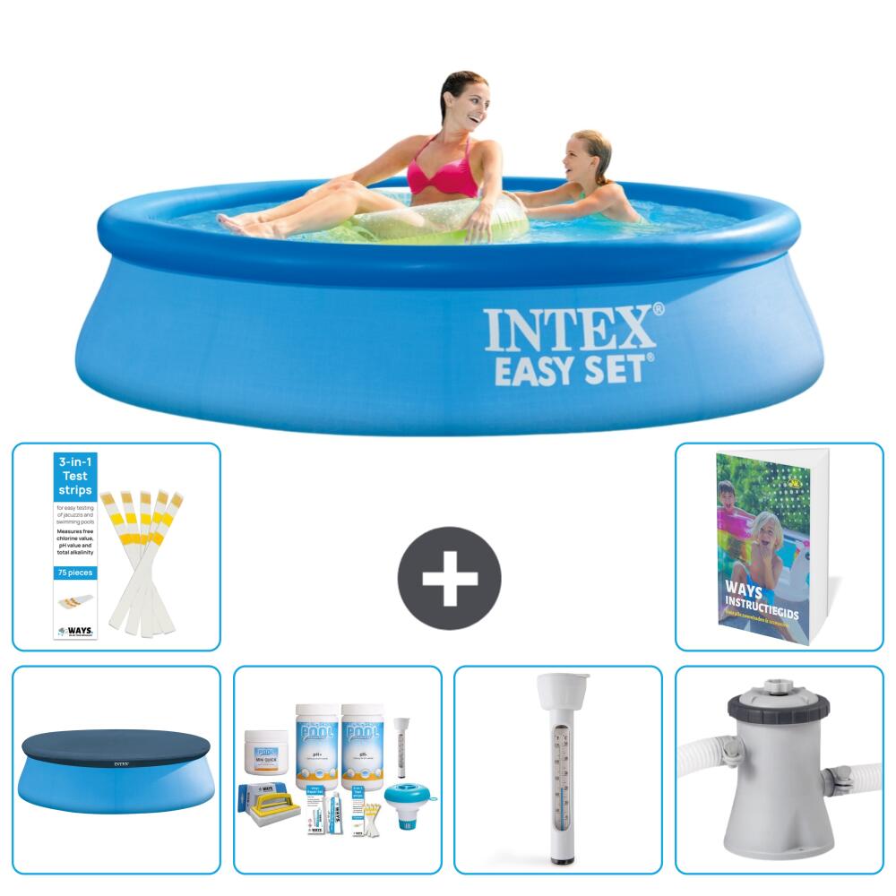 INTEX Basen Easy Set Okrągły - 244x61 cm - 7-częściowy S52