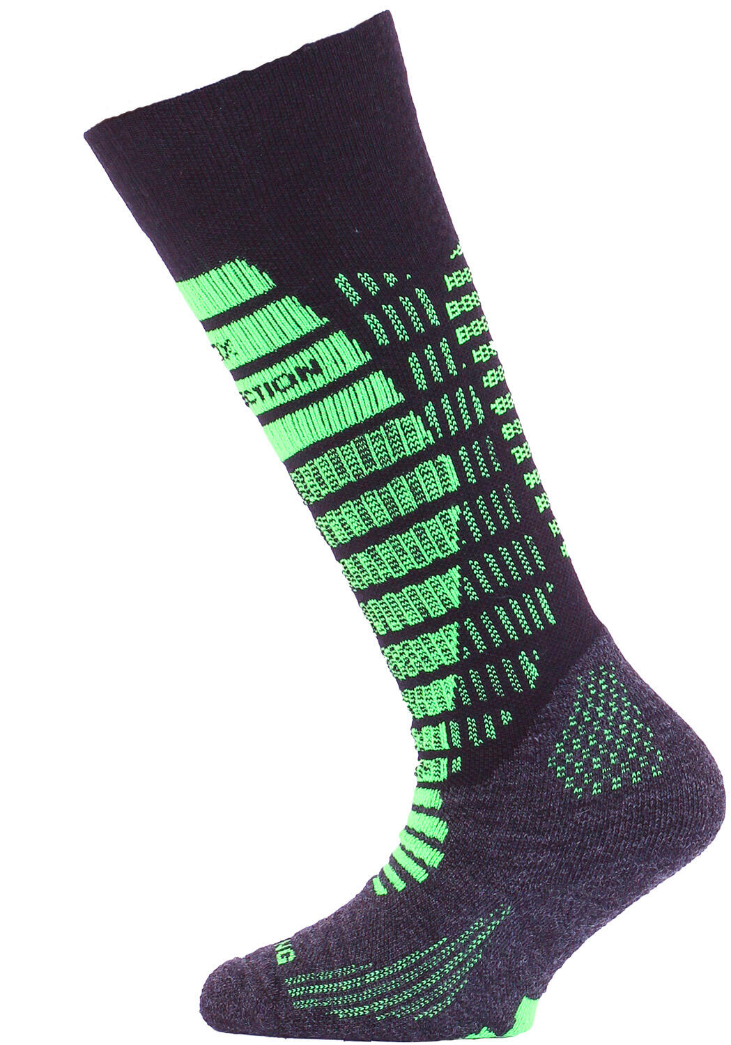 Skarpety narciarskie juniorskie Lasting SJR 906 jony srebra Merino