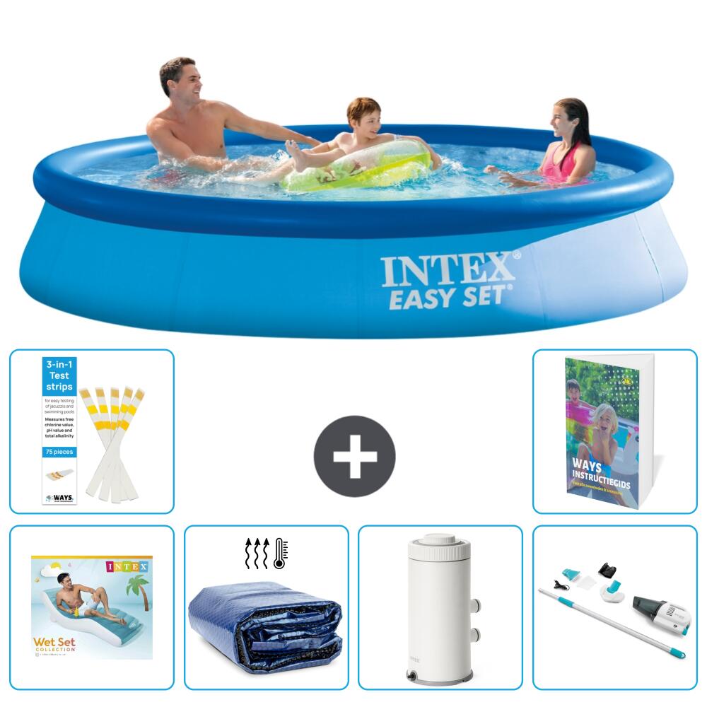 INTEX Basen Easy Set Okrągły - 366x76 cm - 7-częściowy S87