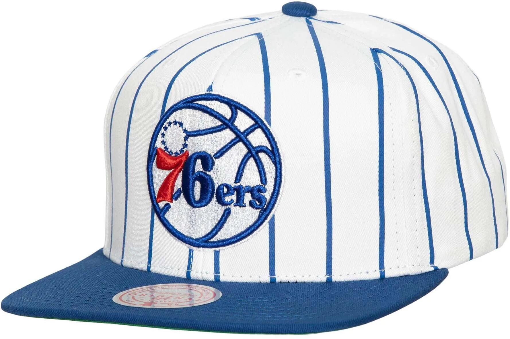 Niebieska czapka z daszkiem Mitchell & Ness NBA Retro Philadelphia