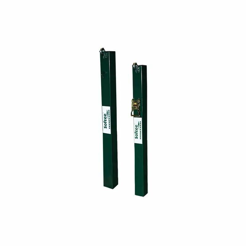 Zestaw stałych słupków kwadratowych 80x80 mm, 2 sztuki