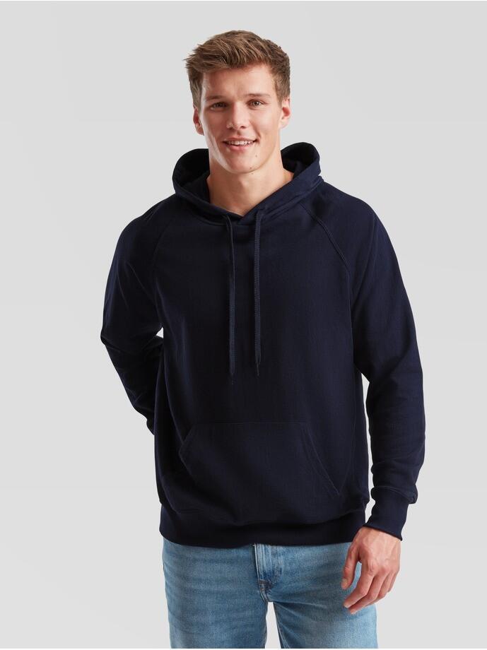 Fruit Of The Loom Lightweight Hooded Sweat Sweatshirt Marino Oscuro
