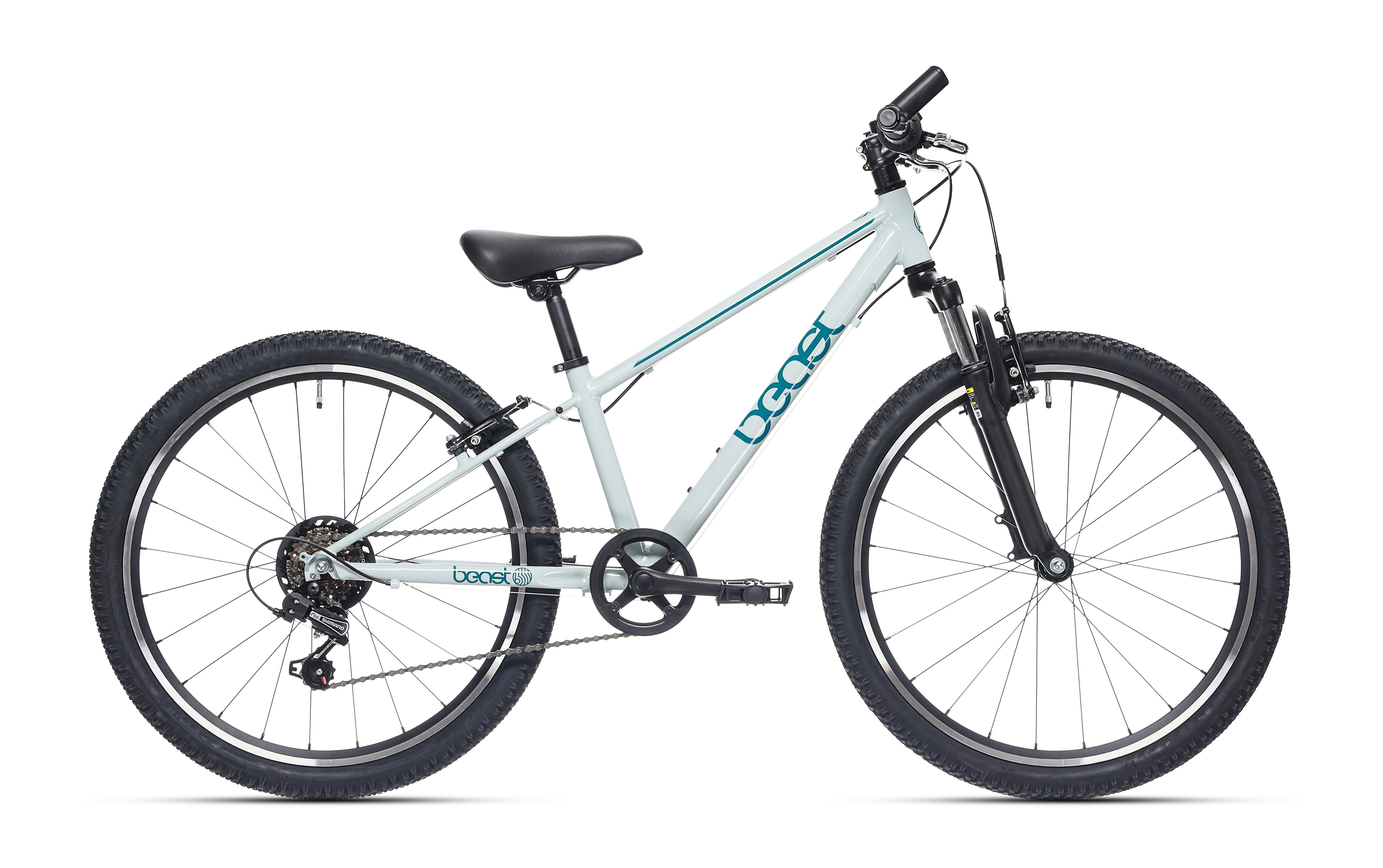 Bikefun Beast 24 cali rower dziecięcy Shimano 6 biegów i hamulce V seagrass