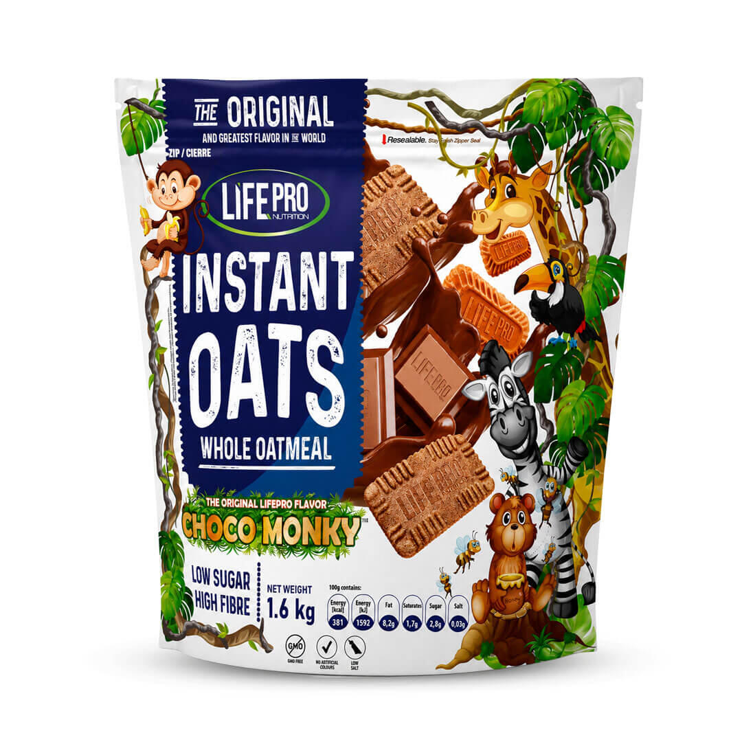 Płatki owsiane instant (mąka owsiana) - 1,6 kg Choco Jungle LifePRO