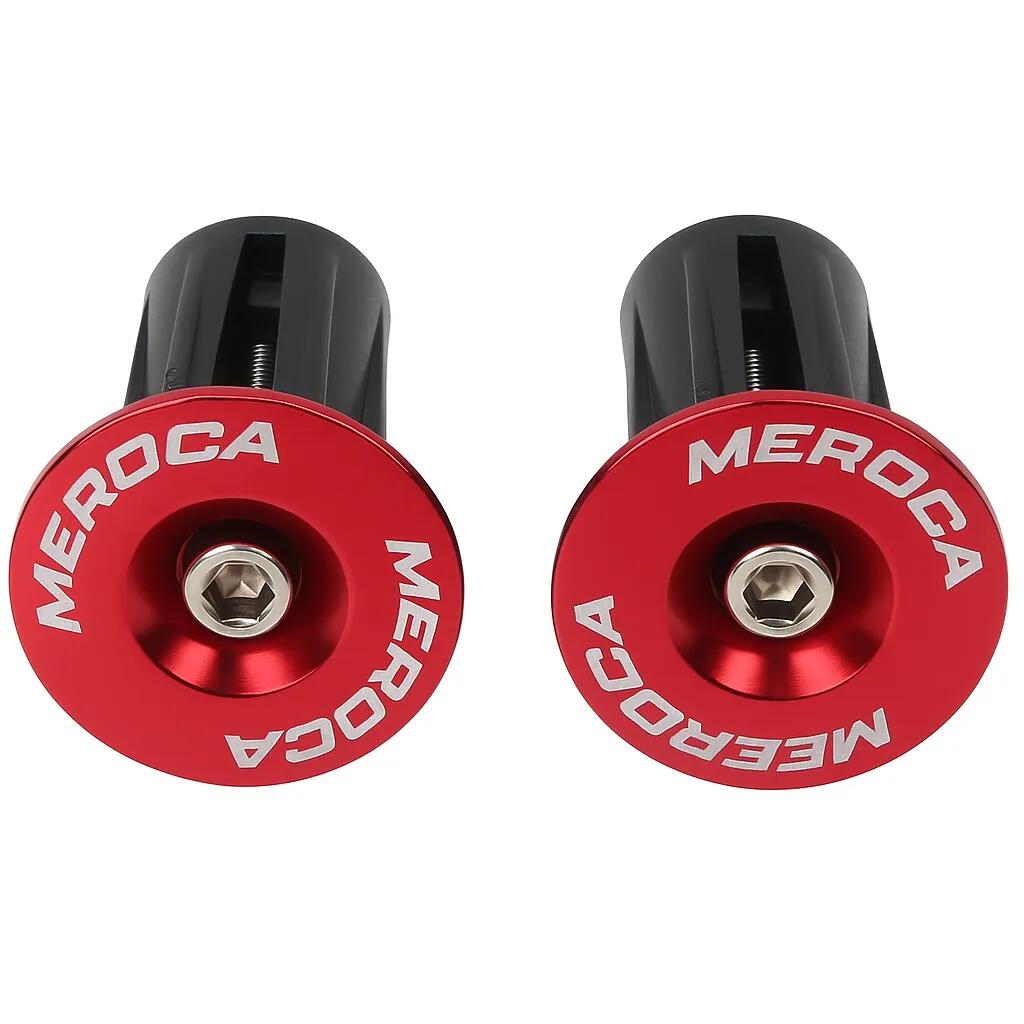 Zaślepki kierownicy rower aluminium 22–24 mm czerwone 19 g para