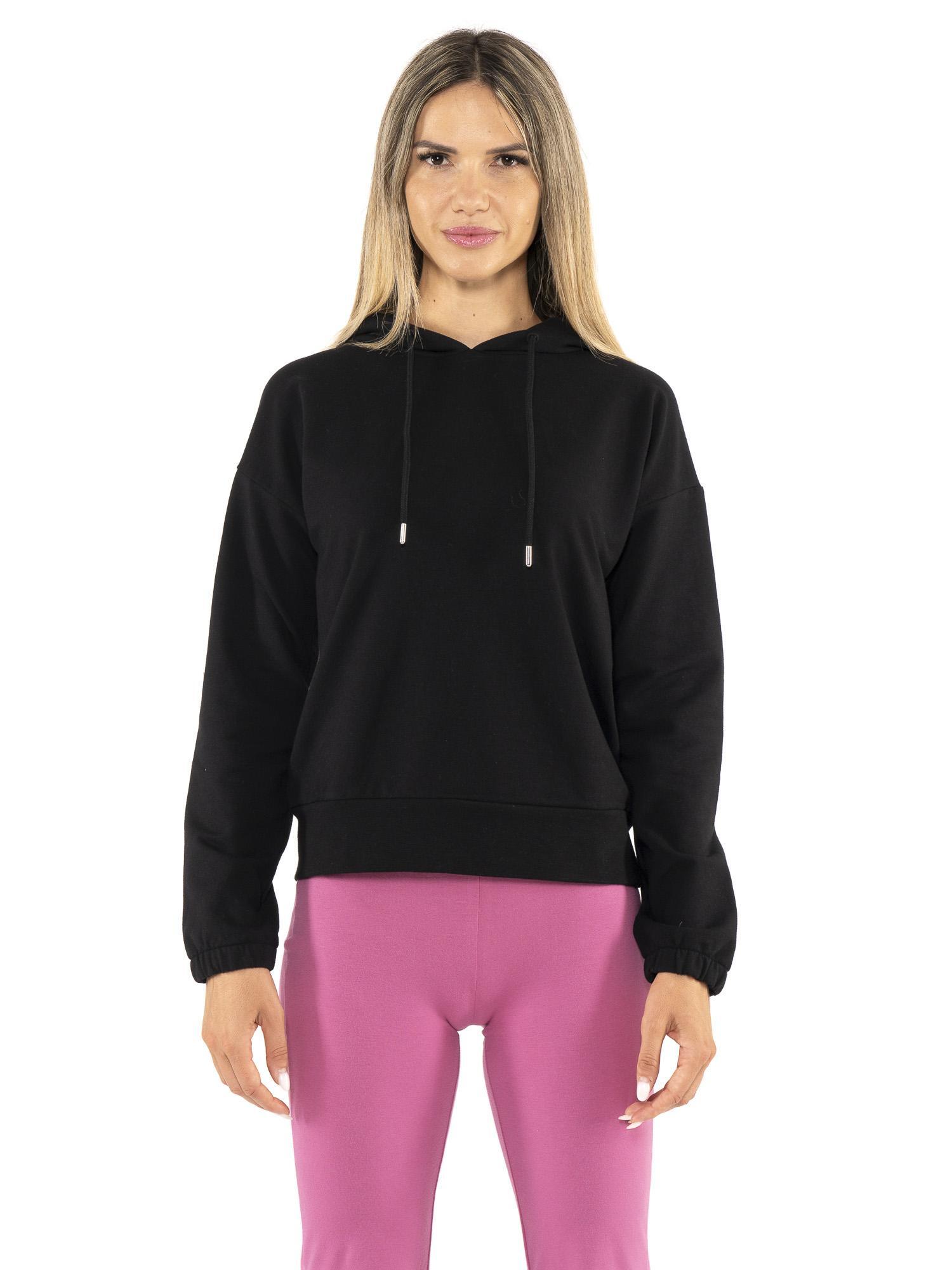Bluza z bawełna z kaptur na co dzień na siłownię