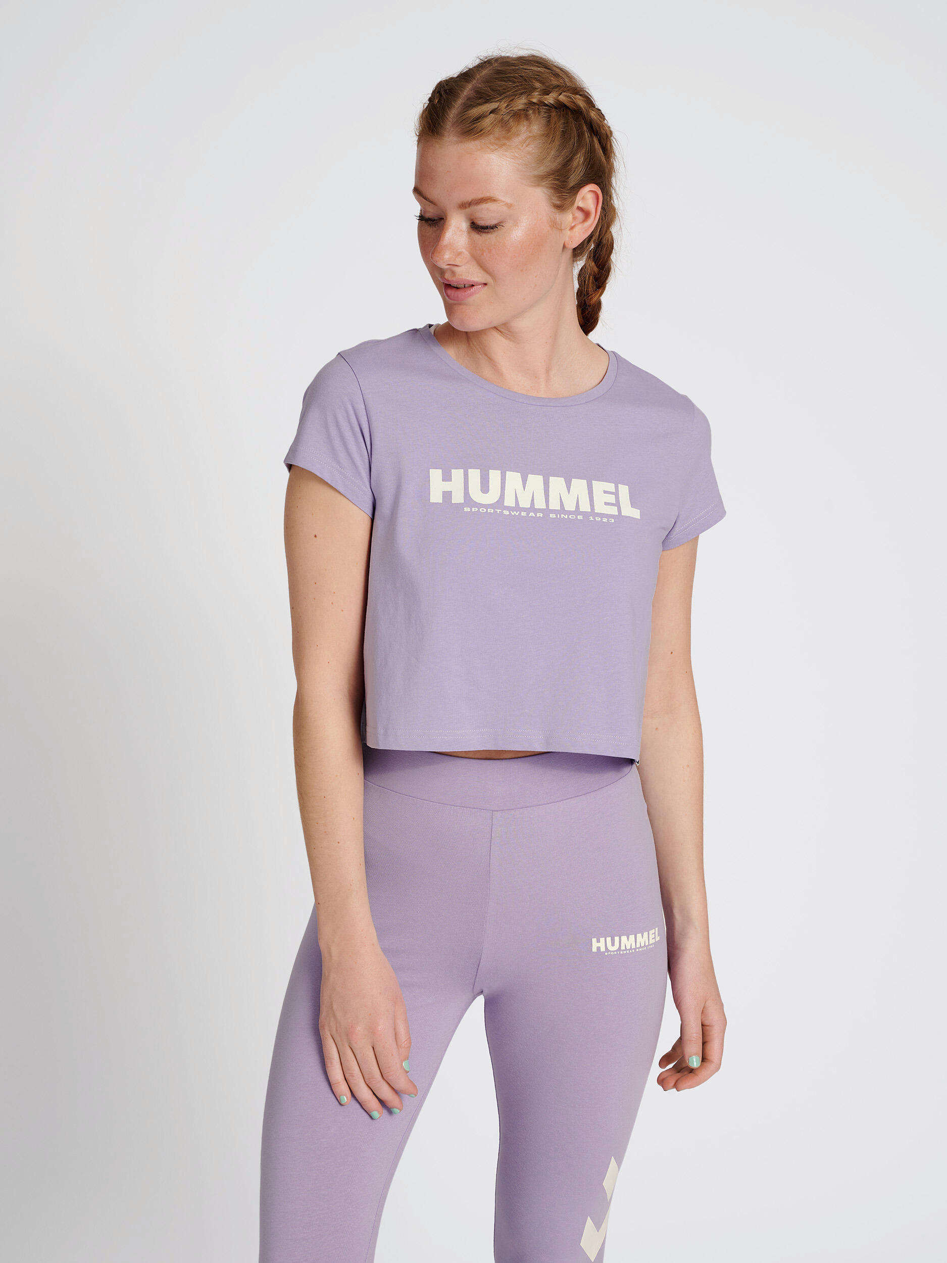 Damska koszulka crop top Hummel Legacy