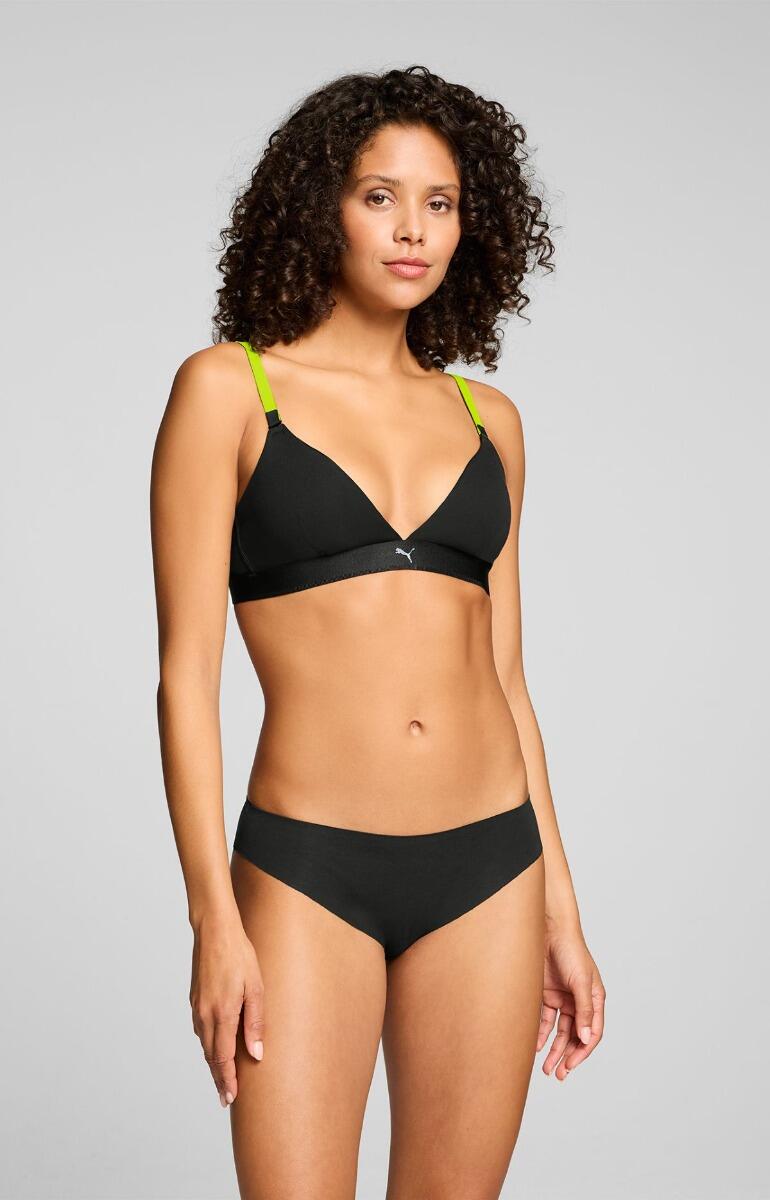 Puma figi damskie Invisible Cotton 2-pak Czarne