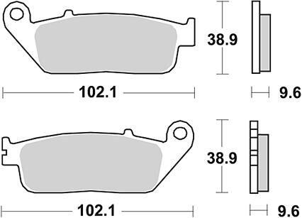 Klocki hamulcowe TRW MCB 677 SV - metaliczne