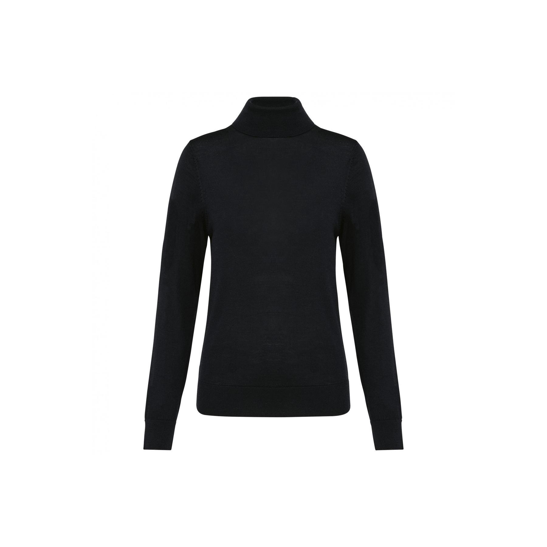 Damski sweter z merynosów z golfem Kariban Premium