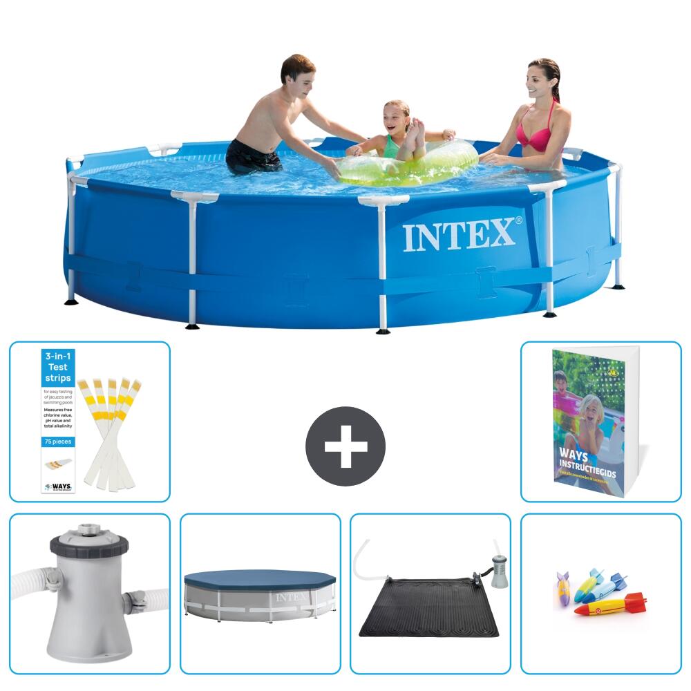 INTEX Basen ze stelażem Okrągły - 305x76 cm - 7-częściowy S211