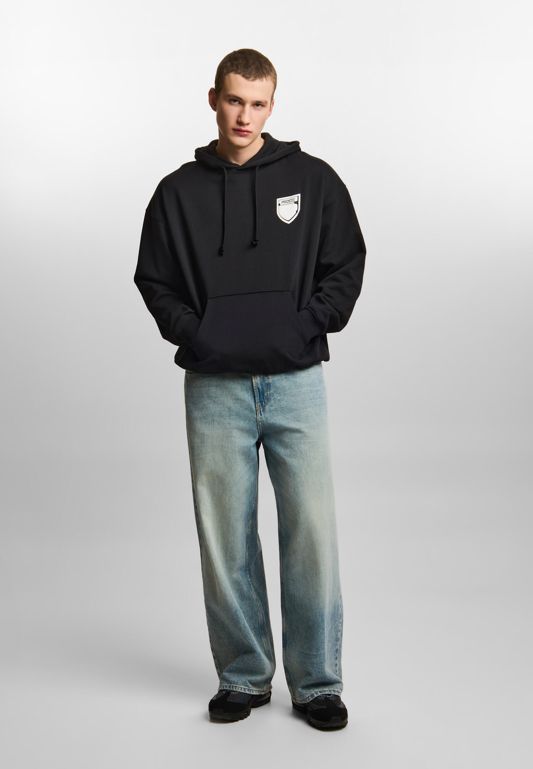 Bluza sportowa męska Prosto Shield Mini Splash z kapturem