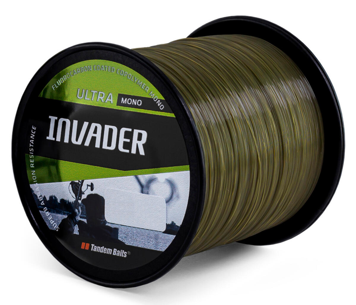 Żyłka Karpiowa Invader Ultra Mono 1200 m / 0,331 mm - Ciemny oliwkowy
