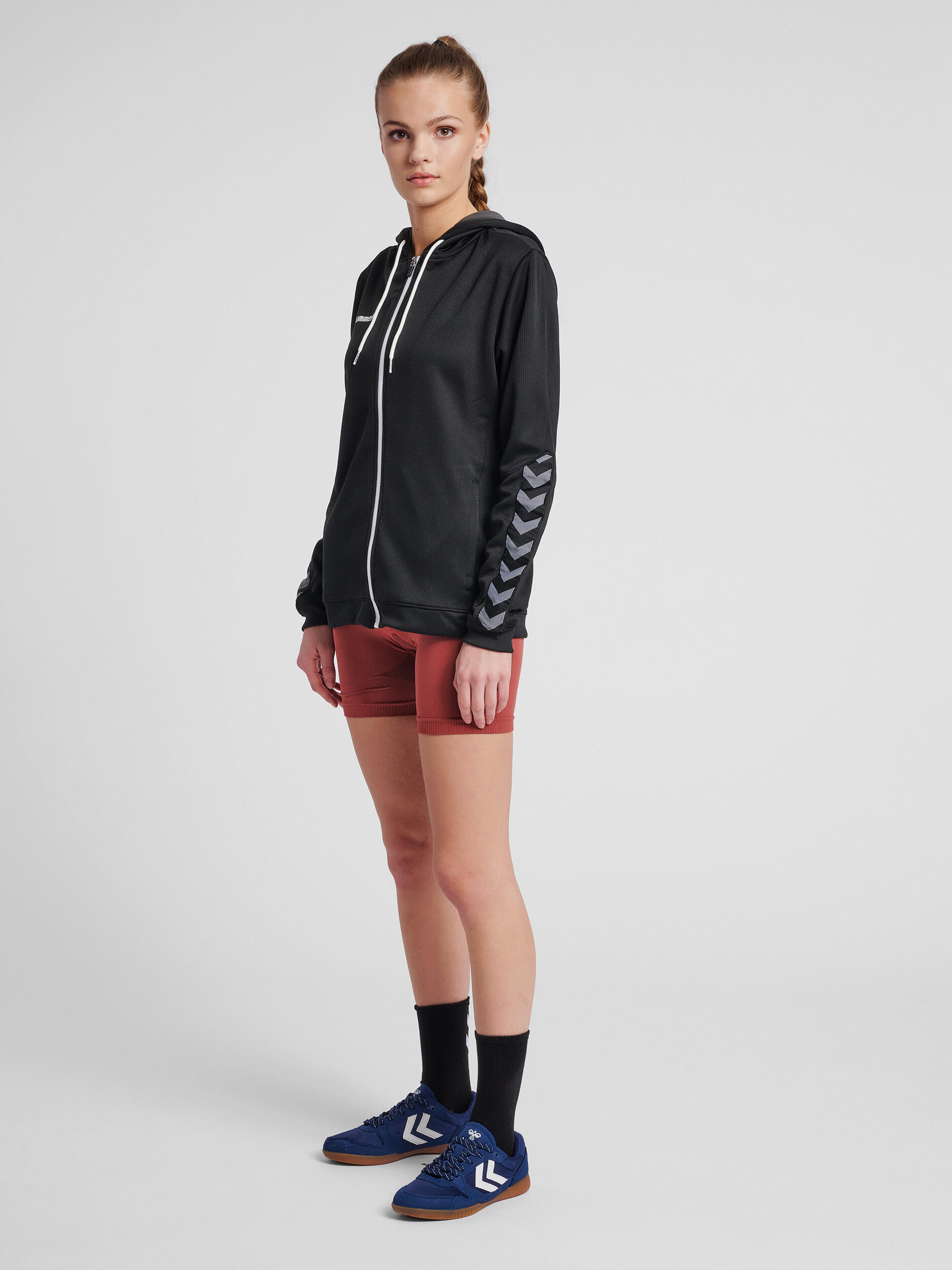 Bluza do piłki nożnej damska Hummel zip hml AUTHENTIC Poly