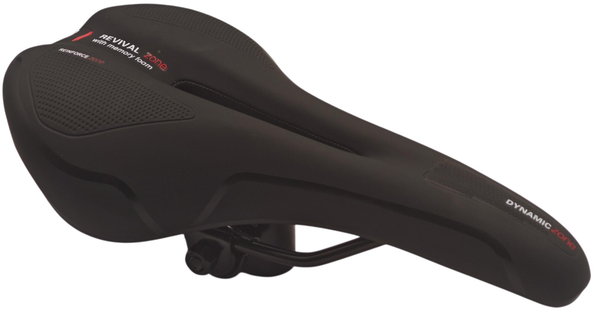 Siodełko rowerowe FUZLU Memory Foam komfortowe czarne