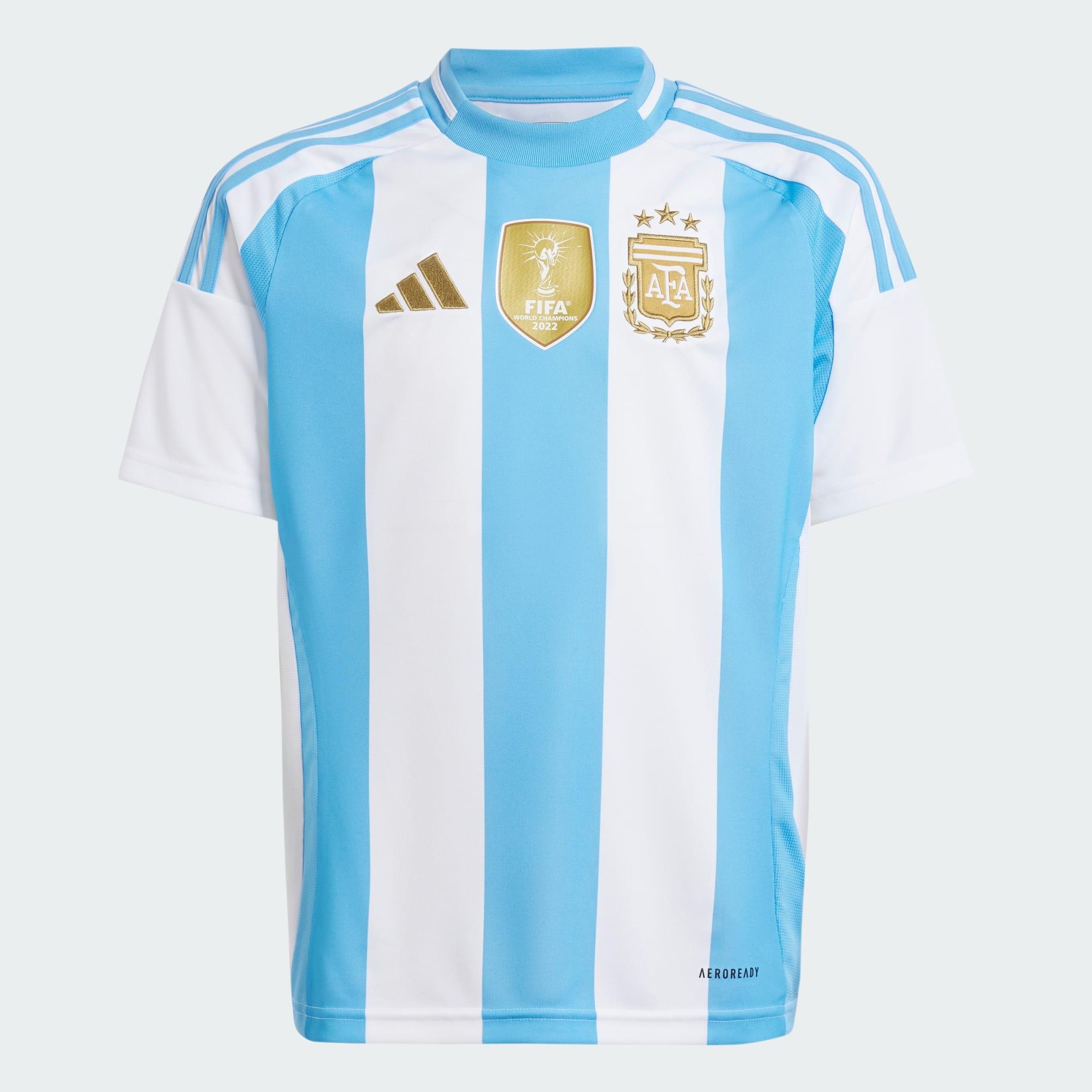 Zdjęcia - Buty piłkarskie Adidas Koszulka Argentina 24 Home Kids Biały/Niebieski 15 lat / 170 cm