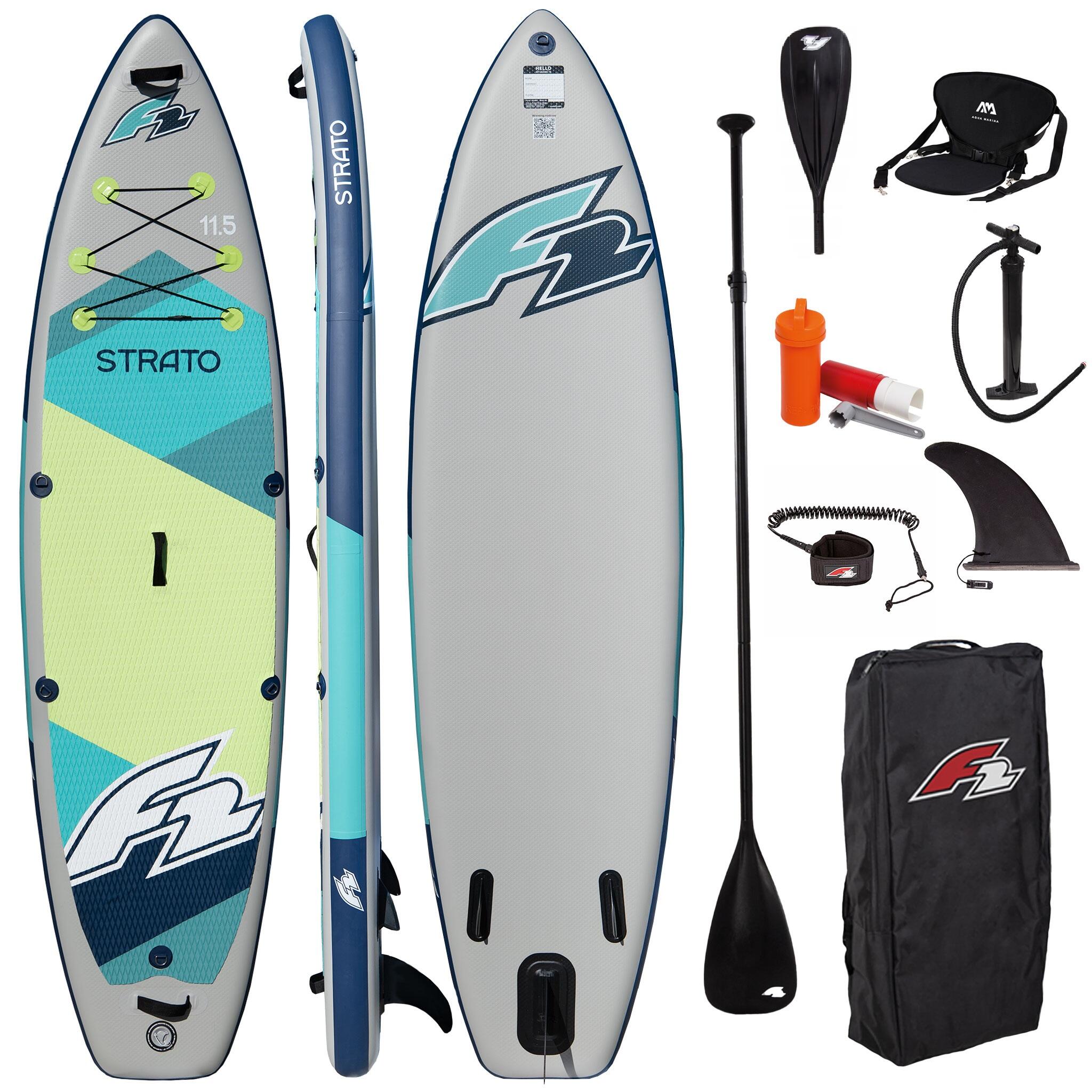 Deska Sup Pompowana F2 Strato 11'5 Green COMBO