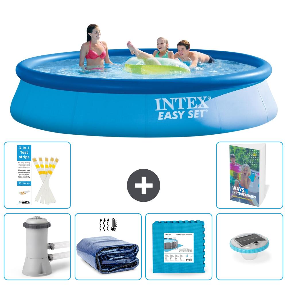 INTEX Basen Easy Set Okrągły - 396x84 cm - 7-częściowy S326
