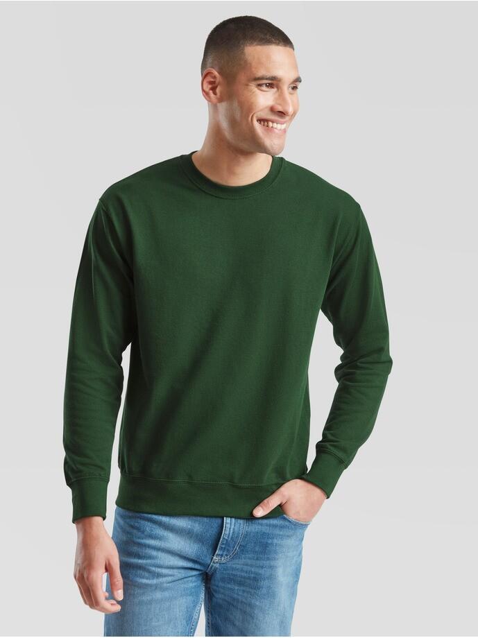 Lekka bluza dresowa Fruit Of The Loom Adulto Verde Oscuro