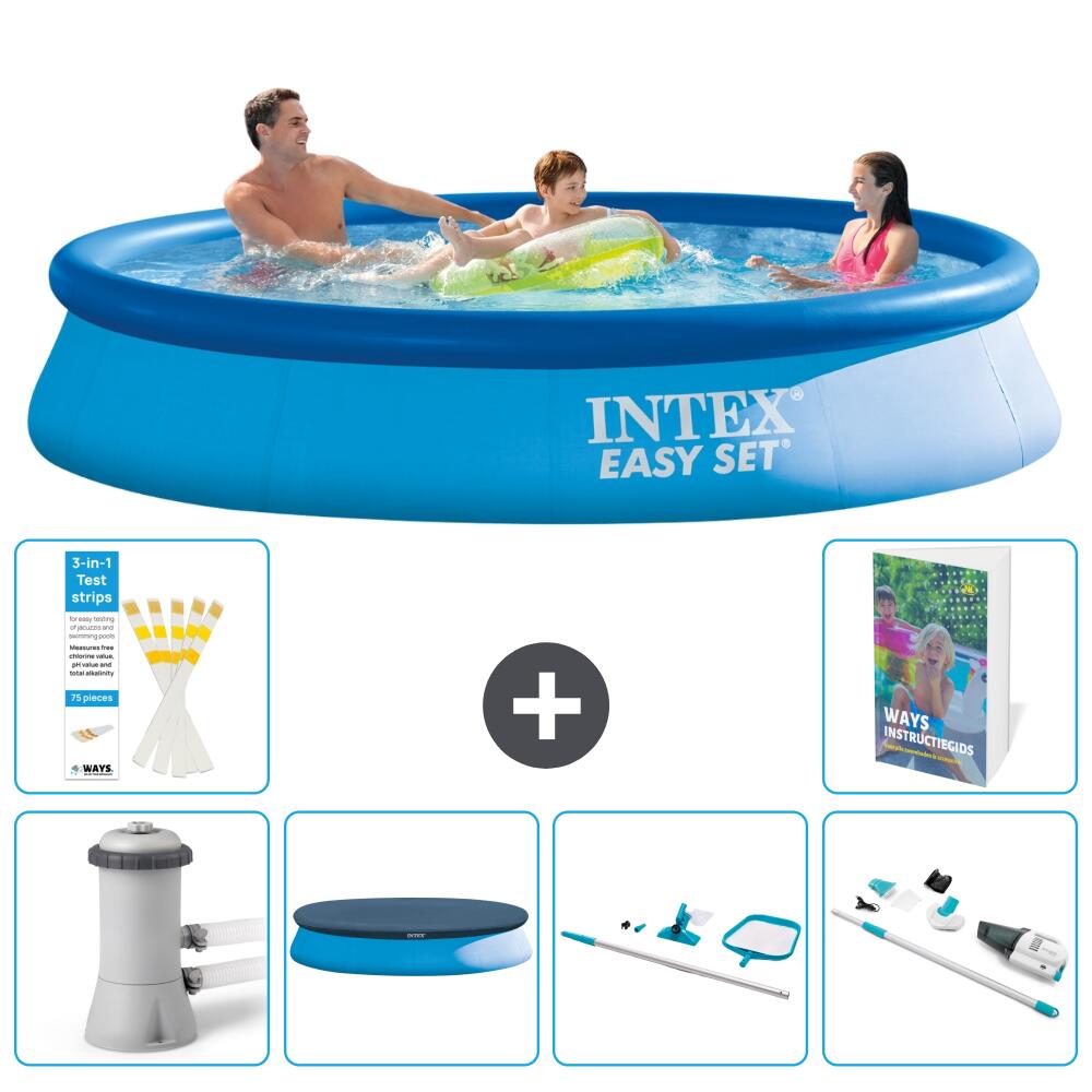 INTEX Basen Easy Set Okrągły - 366x76 cm - 7-częściowy S257