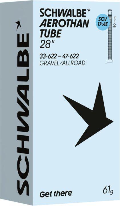 Dętka wentyl 33/47-62 Schwalbe Aerothan V.Presta 80