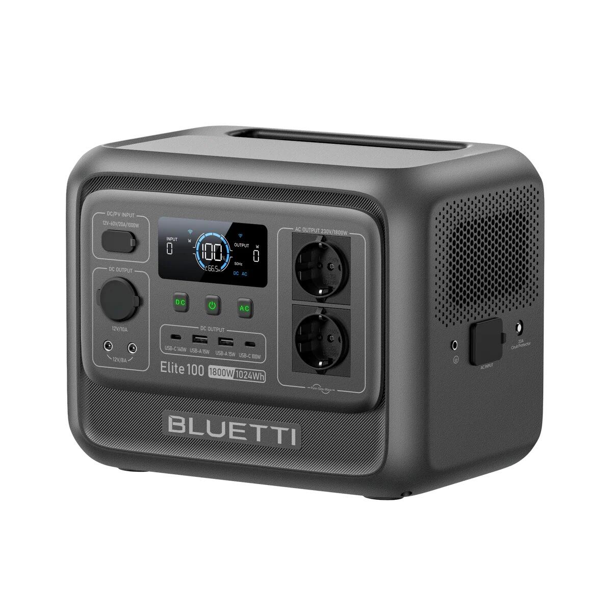 Elite 100 V2 Przenośna stacja zasilania 1024Wh/1800W bateria camping - 99% RENEW