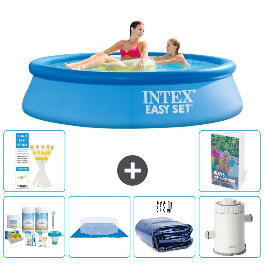 INTEX Basen Easy Set Okrągły - 244x61 cm - 7-częściowy S115