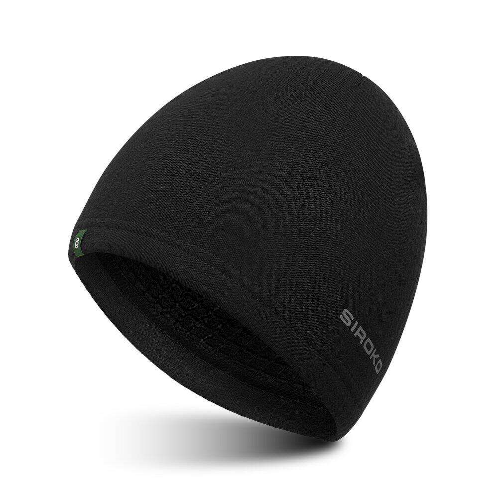 Termiczna czapka do biegania Fitness Siroko Gamma Black
