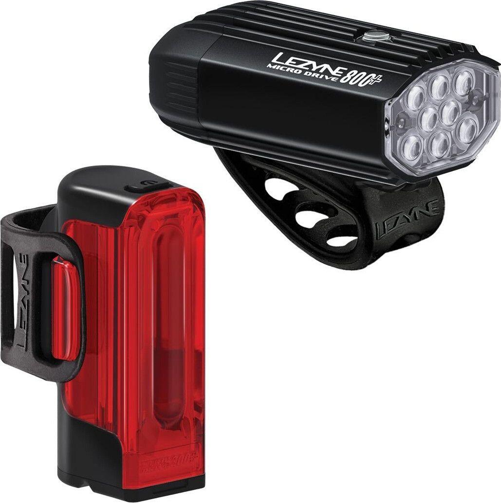 Zestaw oświetlenia rowerowego Lezyne Micro Drive 800 + Strip Drive 300+