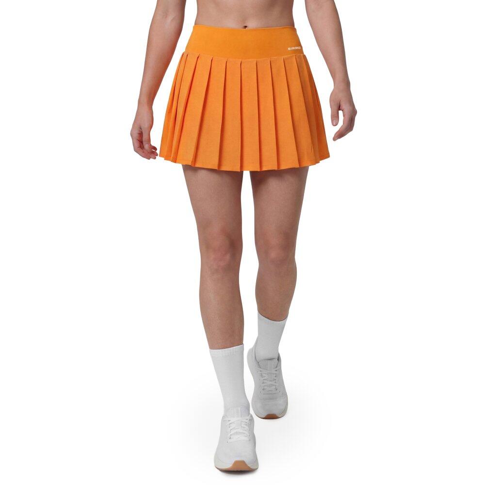 Damskie spódnico-spodenki tenisowe Siroko Flow Femme-W Orange