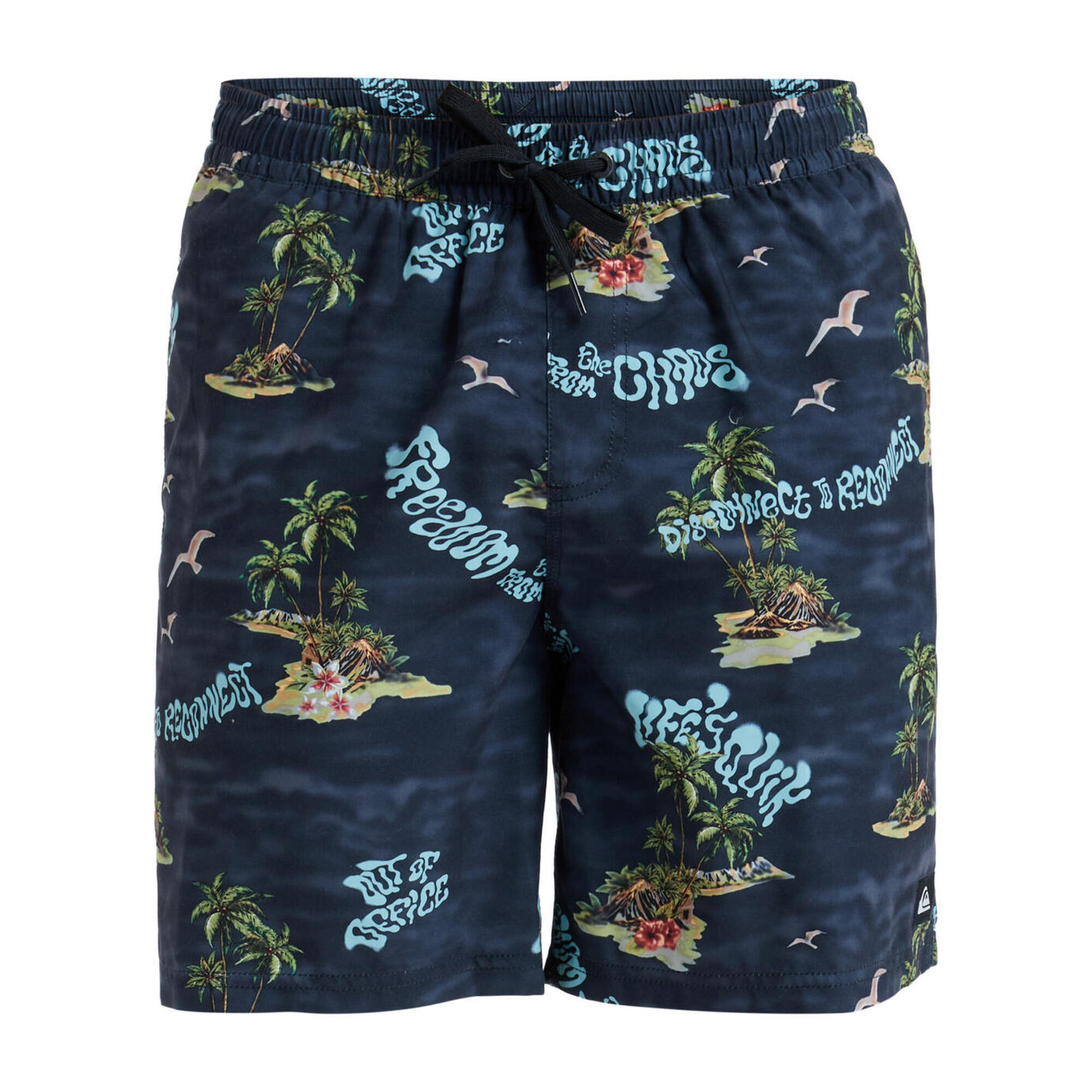 Szorty kąpielowe dla Mężczyzn EVERYDAY STRAIGHT VOLLEY 17 Czarny