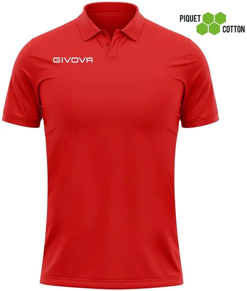 Koszulka polo Givova Polo Cotone Piquet Summer Red