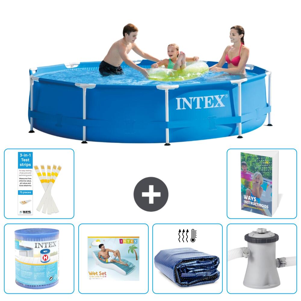 INTEX Basen ze stelażem Okrągły - 305x76 cm - 7-częściowy S173