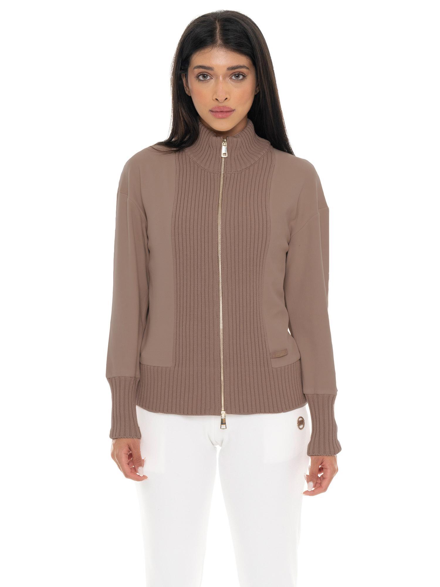 Bluza damska Leone 1947 Apparel Warm Touch na zamek z dzianiny na zimę