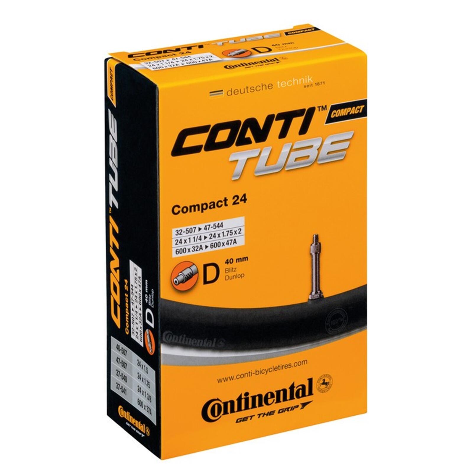 Zawór dętki dunlop Continental Compact 24x1 1/4-1.75 40 Mm