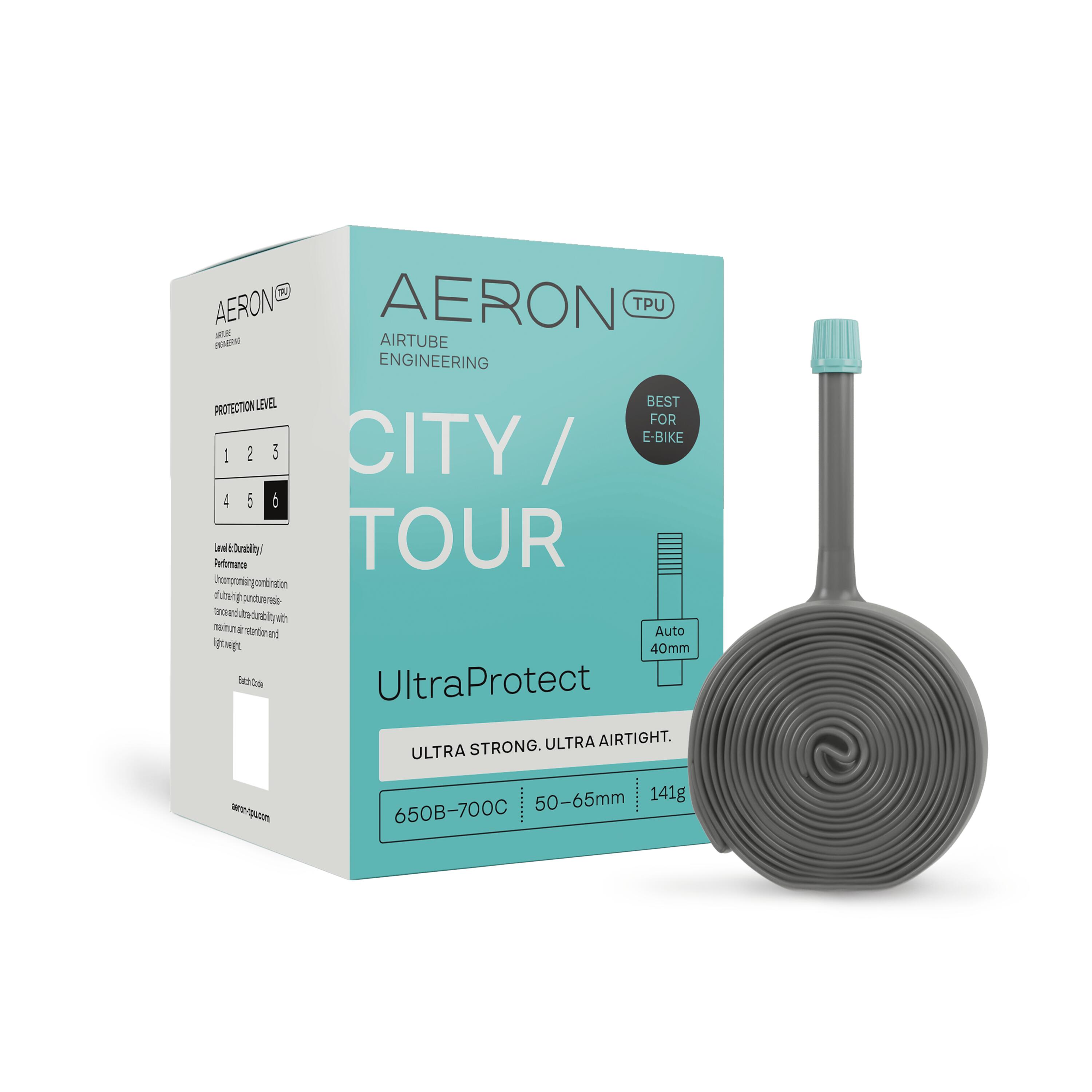 Dętka City- UltraProtect - 50-65 mm - automatyc 40mm - 650b / 700c