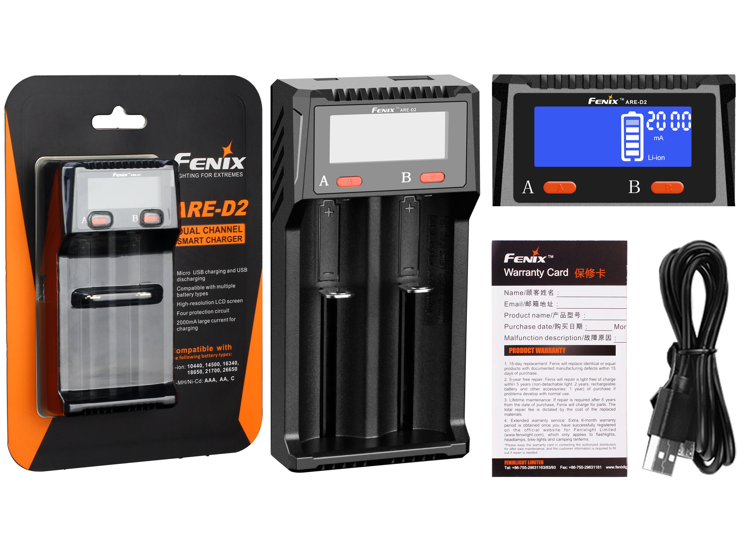 Ładowarka USB Fenix ARE-D2