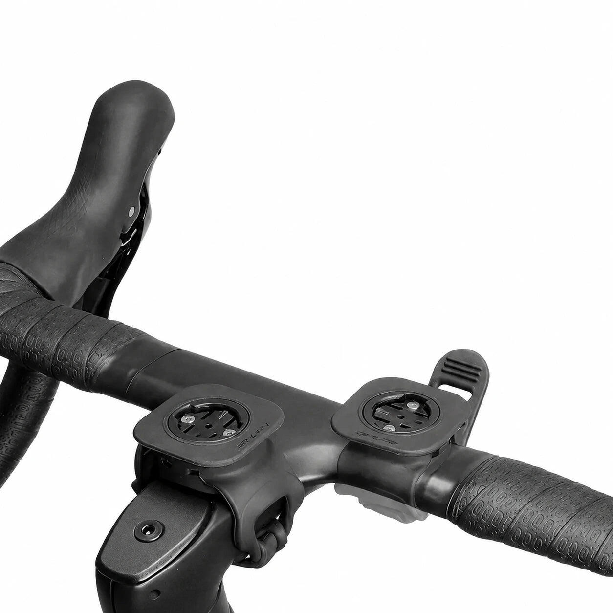 Uchwyt licznika GPS rowerowego silikonowy szybkie mocowanie - czarny