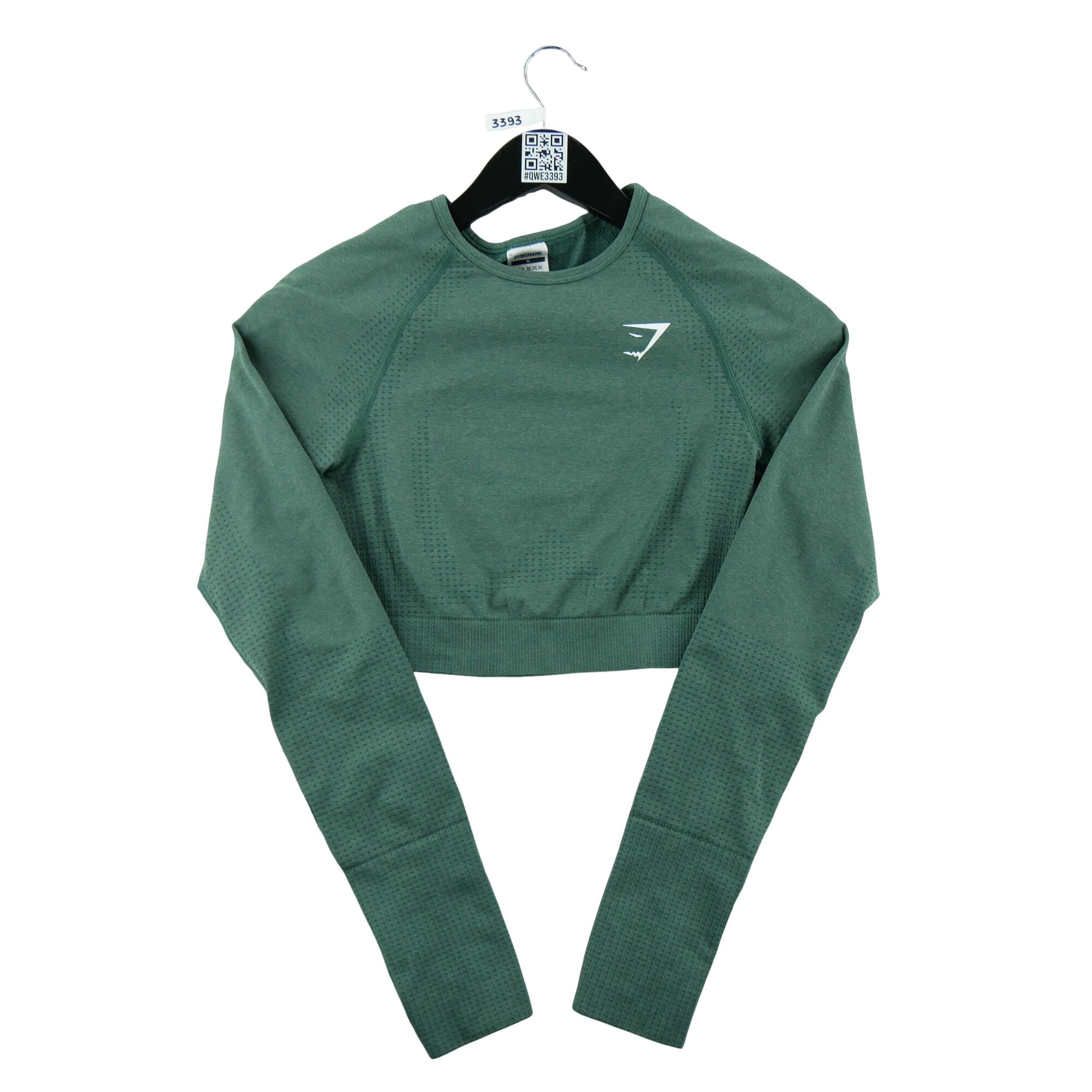 Second life - Gymshark damski crop top sportowy zielony - Jak nowy