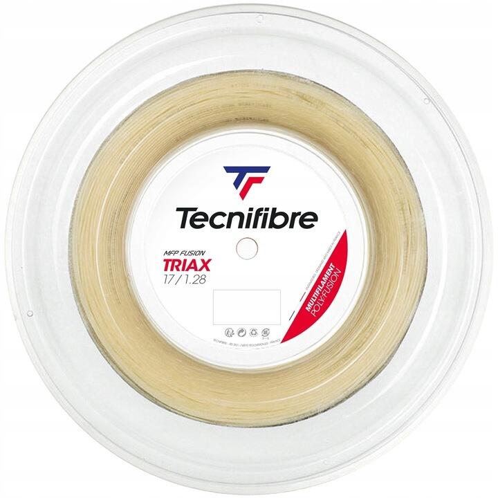Naciąg tenisowy czarny Tecnifibre TRIAX (200 m) Szpula